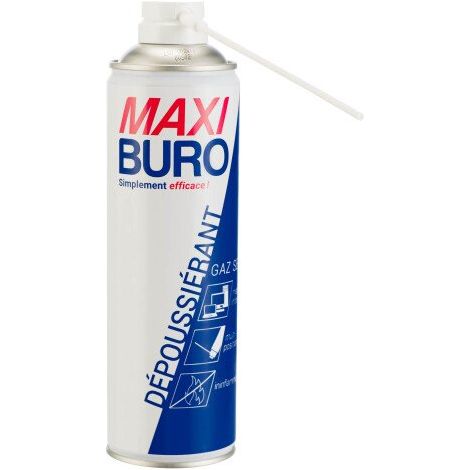 Aérosol dépoussiérant multiposition à gaz sec - Maxiburo