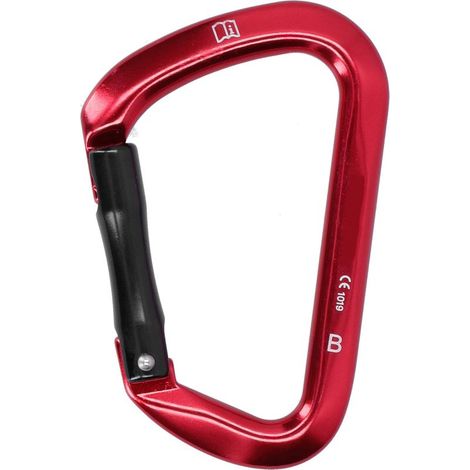 D-förmiger Karabiner, 25 kN Seitenlast, rechts öffnend, Bergsteiger-Sicherheitsausrüstung