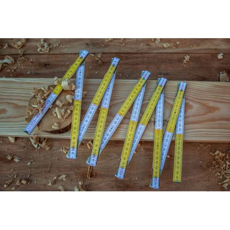 Mètre ruban pliable 2 m Mètre ruban de construction en bois (1/2)