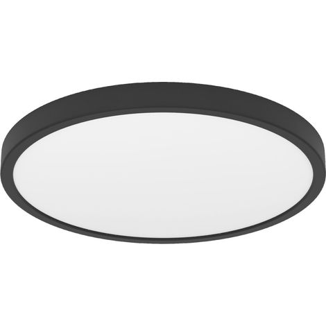 Eglo LED Deckenleuchte Fueva 6 schwarz Ø 39 x 3 cm warmweiß-kaltweiß (1/2)