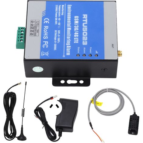 Alarme GSM 3G 4G température humidité précise avec sonde, détection coupure courant AC100-240V, prise AU, set sensible précis. (1/5)