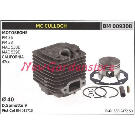 Kolben-Zylindersegmente MC CULLOCH Kettensägemotor PM 36 38 009308