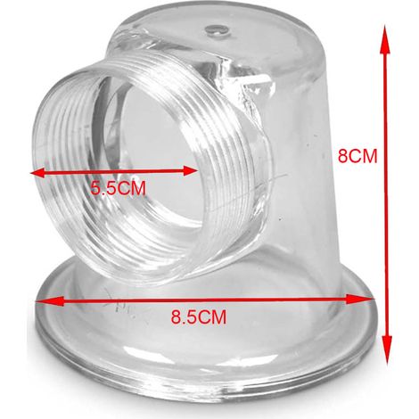 SPS pump cover elbows are suitable for SPS100, SPS75, SPS50 and SPS25 clear cover elbows. (1/3)