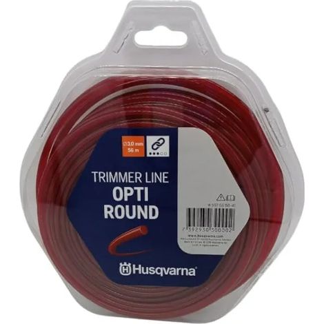 Filo decespugliatore Husqvarna Opti Round bordeaux 3,0mm x 56mt