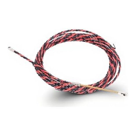 Enfile-fil à Ressort pour électricien, Outil D'extraction de Câble Flexible et Rigide Télécommunications, électricité Installation Murale, Plastique Acier (5M) - 5M