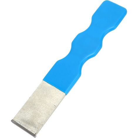 Grattoirs de 1-1/4 pouce avec poignées bleues ergonomiques grattoirs multifonctionnels, portables et en carbure de tungstène haute dureté pour éliminer la rouille des joints. (1/5)