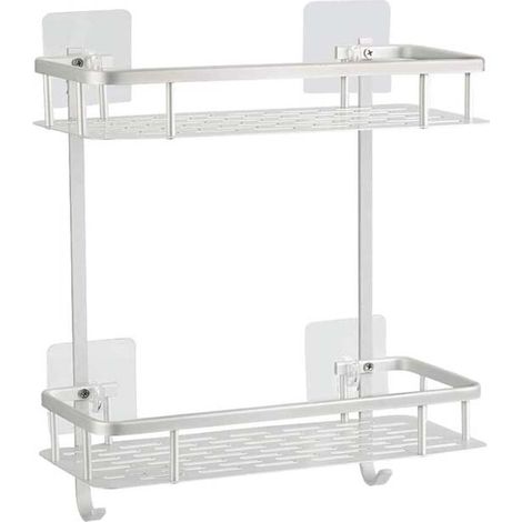 Jiajia AI, Etagère de Douche Etagère de Salle de Bain, Aluminium pour jardin, terrasse et extérieur (1/5)