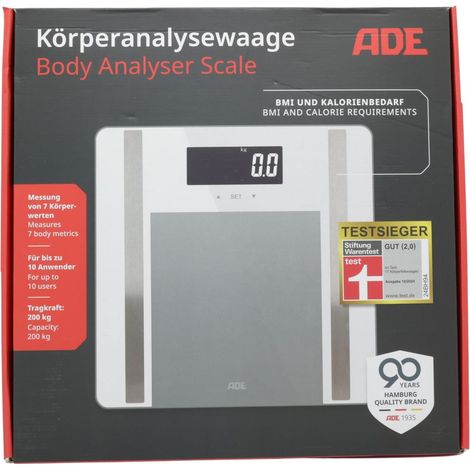 ADE BA2300-2 báscula de baño Plaza Blanco Báscula personal electrónica