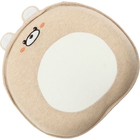 Babykissen, atmungsaktiv, stützend, schweißabsorbierend, bequem, für Autositz und Kinderbett, braun, 25 x 24 x 3 x 1,5 cm / 9,84 x 9,44 x 0,6 Zoll (1/5)