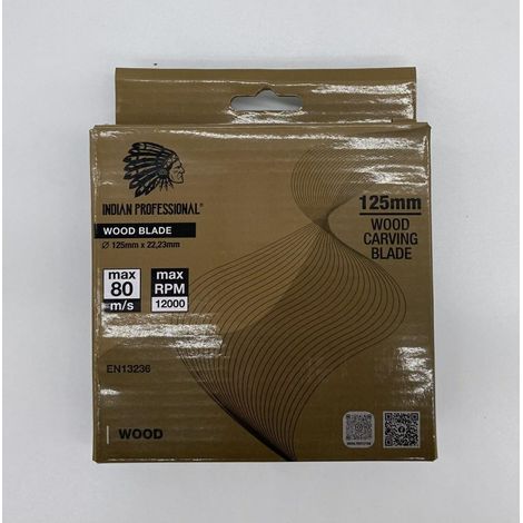 Hoja para tallar madera de 125 mm / profesional india (1/3)