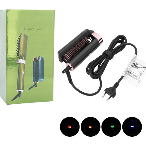 Brosse Lisseuse Électrique Pliable à Chauffage Rapide et Température Réglable (1/5)