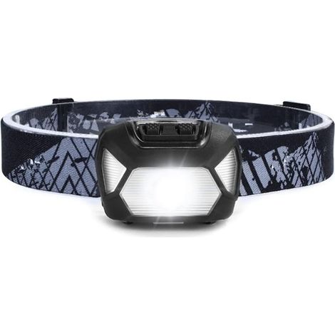 [Lot de 2] Lampe frontale LED ultra-lumineuse avec 6 modes d'éclairage, pour le vélo, la course à pied, le camping, pour enfants et adultes [Piles incluses] (1/4)