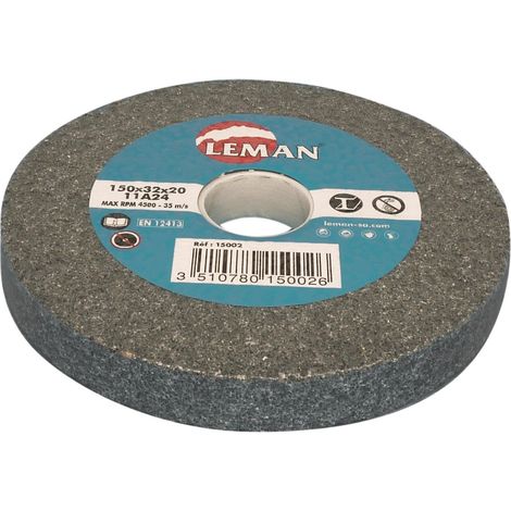 Leman - Meule touret vitrifiée corindon 200x25x32 Gr 60 - 22506