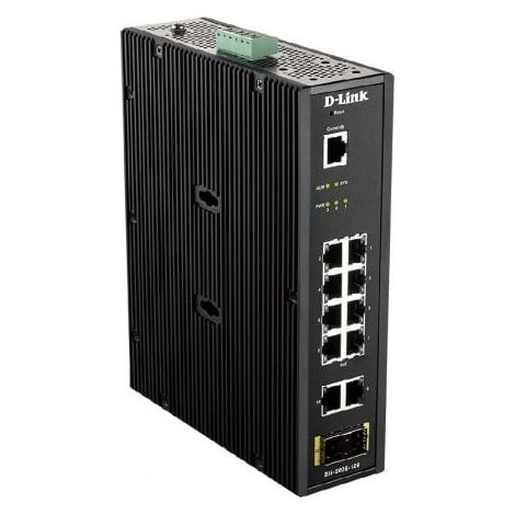D-Link 200G12S - Switch, 10-Port, Gigabit Ethernet, 2x SFP (DIS-200G-12S)