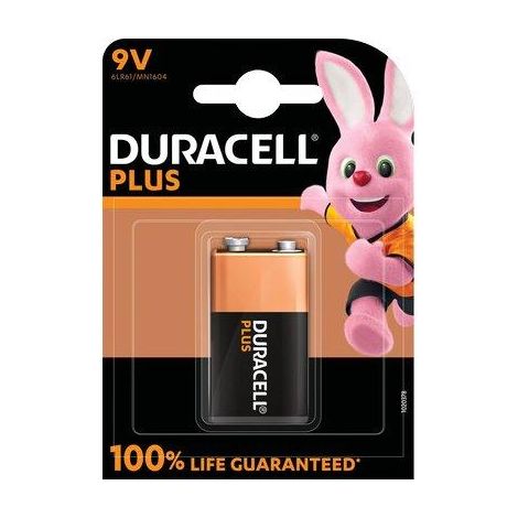 PILA TRANSISTOR PLUS100 POWER DURACELL - ALCALINA VOLT 9,0- 10 pezzi