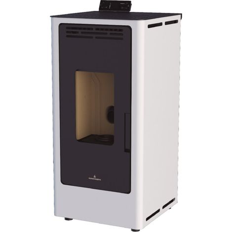 Poêle à pellet 9kW - Kira Ivoire - Sans (1/3)