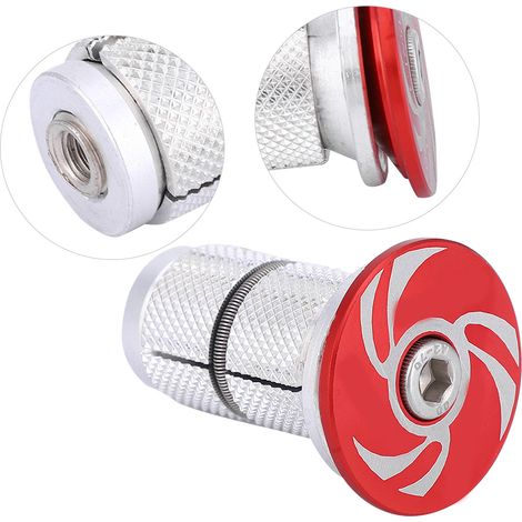 Capuchon de Compression pour Fourche VTT et Route S34, Joint d'Expansion et Couvercle Supérieur Rouge (1/4)