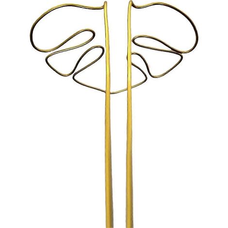 Support pour plantes en forme de Monstera, réutilisable, en alliage robuste, pour tiges de plantes, support de maintien pour herbes aromatiques et légumes.