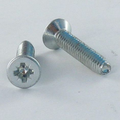 Vis autotaraudeuse Tête fraisée Pozi 6X25 Acier zingué-1 pièce