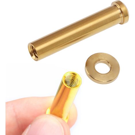 Écrous de pivot de frein C en alliage de titane pour vélo de route et VTT, 40mm, dorés, avec rondelle (1/5)