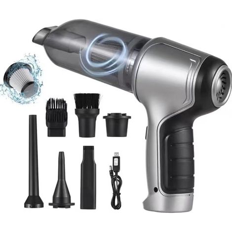 Aspirateur sans fil puissant pour voiture, souffleur de poussière pour ordinateur, mini aspirateur portable sans fil (1/5)