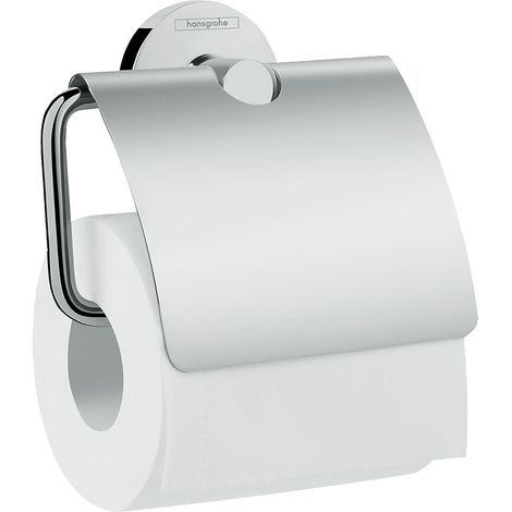 hansgrohe Logis UNIVERSAL Toilettenpapierhalter, mit Deckel,