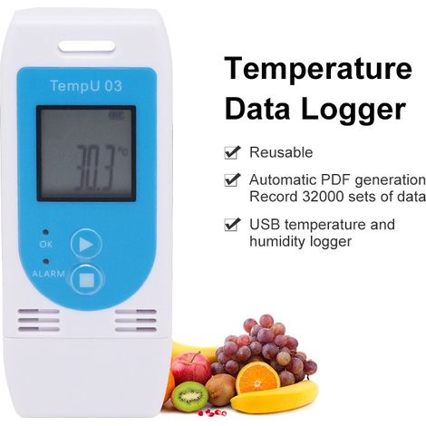 Enregistreur Température USB – Camion Frigo, Entrepôt – Logistique Froid (1/5)