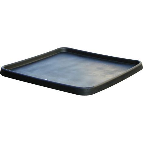 Outifrance – Bac à gâcher 90x90cm en polyéthylène noir haute densité – Résistant aux chocs – Pour chantiers humides – 4040050