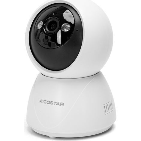 Telecamera di sorveglianza Aigostar Smart WiFi Full HD 1080p 360° motorizzata visione notturna per interni (1/5)