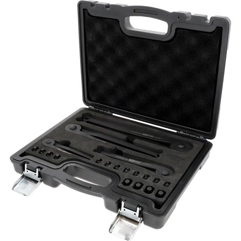 KS TOOLS  Juego de  extractores de  tuercas de  dos agujeros  20 piezas  - 150.3205 (1/4)