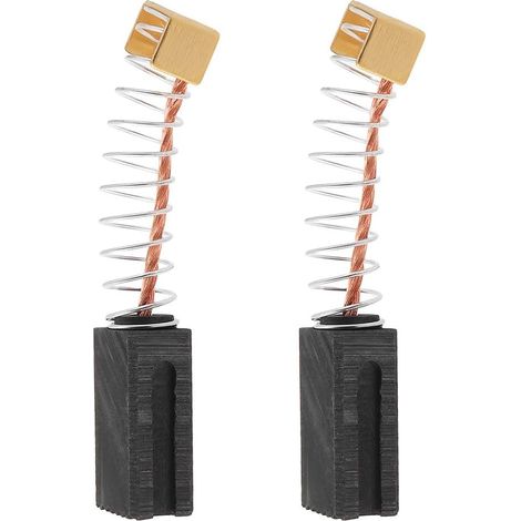 Lot de 2 - Balai de charbon - Moteur électrique - Remplacement pièce usée - Pour taille-haie - Noir - 16x8x6 cm