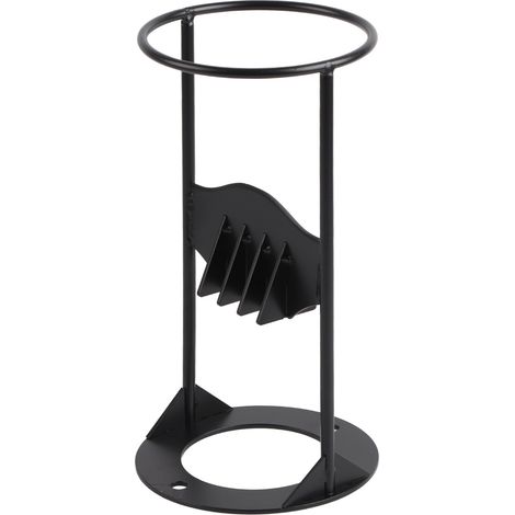 Hachette à bois manuelle robuste, fendeur de bûches noir compact grand format, outil de fendage sécurisé pour camping (1/5)