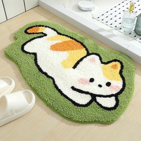 Adorable animal-shaped bath mat, ultra-soft and absorbent, non-slip and comfortable – machine washable – 50.8 x 78.7 cm (1/5)