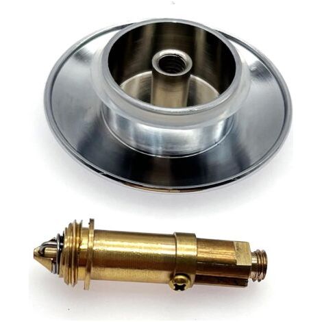 Tappo a molla in metallo cromato da 66 mm per lavabi da bagno - Crezuo