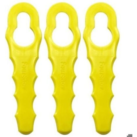 Lot de 100 lames de rechange compatibles avec les débroussailleuses Ryobi RAC155, RAC157 et RAC158, têtes de lame à double denture (1/5)