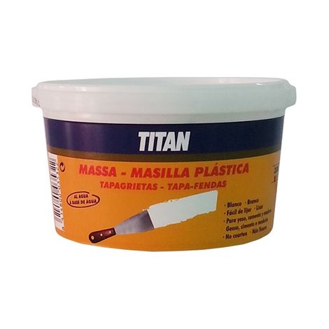 Mastic plastique pour remplissage de fissures 350g – Formule sans solvant – Application facile et séchage rapide – Finition professionnelle – Titan (1/2)