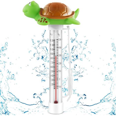 Thermomètre flottant pour piscine, thermomètre flottant pour piscine avec corde, thermomètre pour spa de piscine, thermomètre sans fil pour piscine a (1/5)
