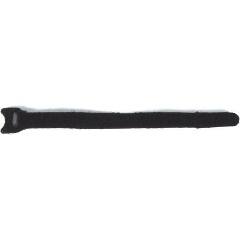 Perel 10 piezas de bridas de velcro reutilizables, negras, 300 x 12,5 mm, resistentes a los UV, para gestión de cables y organización de cables en interiores y exteriores, con cierre de velcro (1/2)