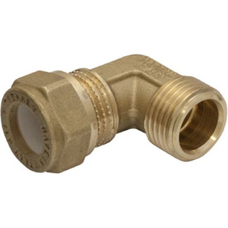 Raccordo curvo maschio a stringere per rame  Diametro: 14x1/2” (1/3)