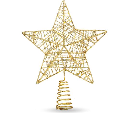Christmas Star - Tree Tip - Gold Decoration (1/5)