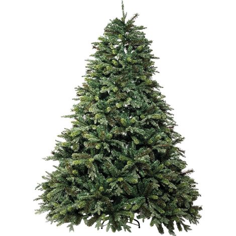Led Leds – Sapin artificiel H.210 cm avec socle 162 cm – 2175 branches en PVC et polyéthylène – Feuillage à 4 types de feuilles
