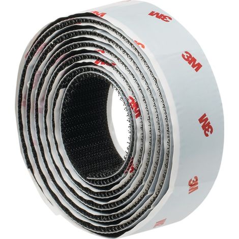 Haken- u.Schlaufenband SJ352B schwarz L.1,25m B.25mm Bl.3M (1/2)