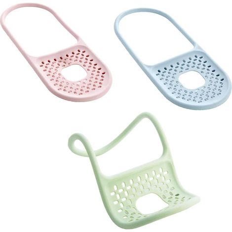 Cesta colgante para fregadero de cocina, organizador de almacenamiento colgante ajustable para desagüe, soporte para jabón colgante, soporte para esponja, organizador para fregadero de cocina, cesta d (1/5)
