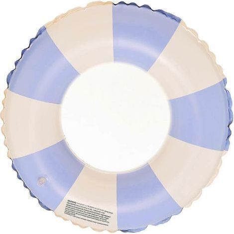Bouée gonflable ronde épaisse pour adultes. hommes et femmes. en PVC. style rétro. avec ruban bleu (6 pièces). (1/5)