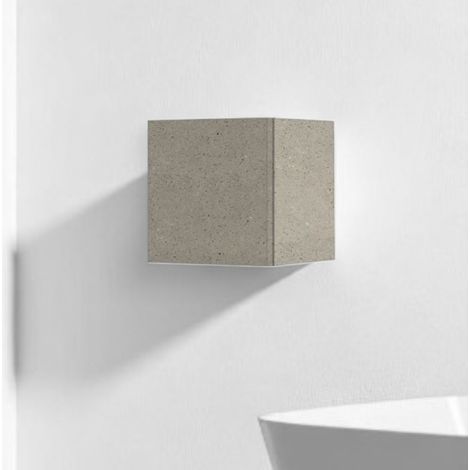 Pensile cubotto sospeso con anta Pietra 30x30 cm (1/3)