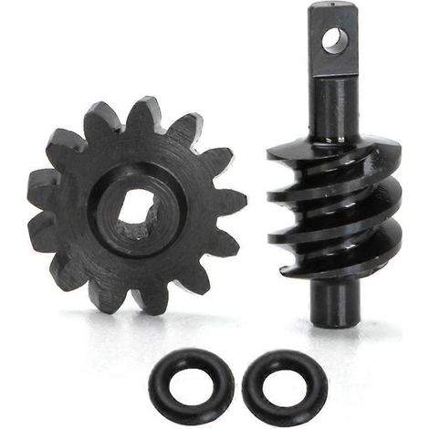 Für Axial SCX24 Stahl-Overdrive-Differential-Schneckenradsatz - 12 Zähne