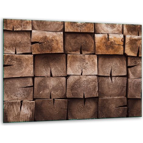 Schneidebrettständer aus Glas, 40x30 cm, Holz (1/5)