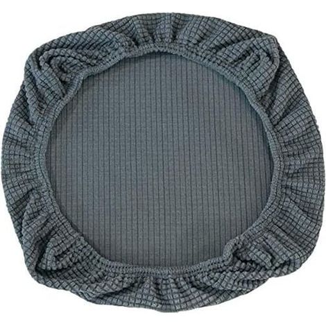 Coprisedile elasticizzato per sedia da ufficio, coprisedile per sedia girevole da ufficio, grigio (1/4)