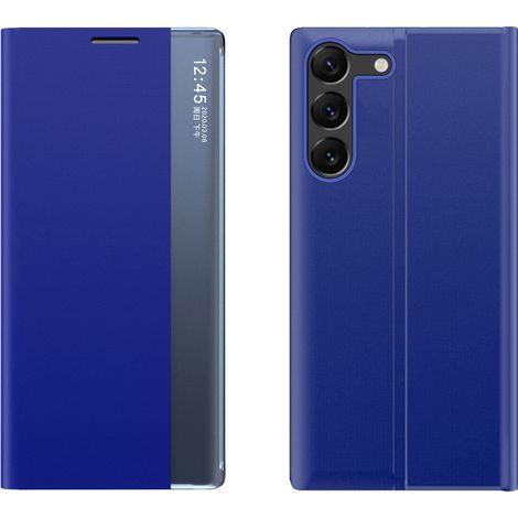 Nuova custodia Sleep View per Samsung S24+ con chiusura magnetica, blu