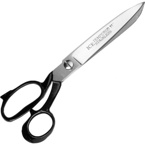 Ciseaux de couture de 27,5 cm, en acier inoxydable chromé, coupe précise pour tissus épais et fins, pour tailleurs (1/3)